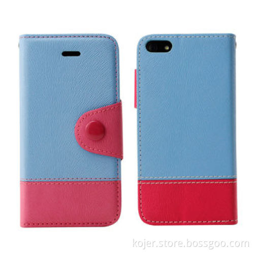 Wallet Flip Cell Phone Stand Case Cover for iPhone 5